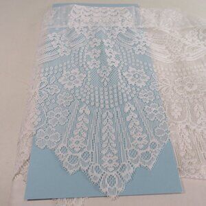 LACE Border Valance Heritage Lace 100% polyester 58" long 11" tall